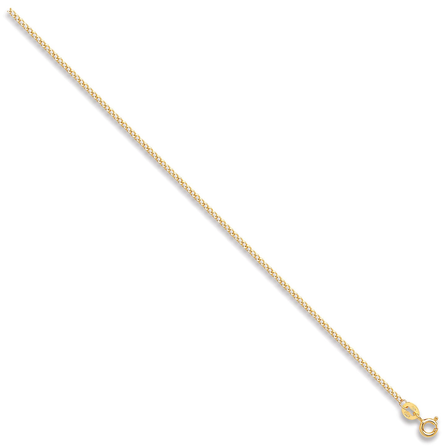 Plain Round Memorial Ashes Necklace – 9ct Gold