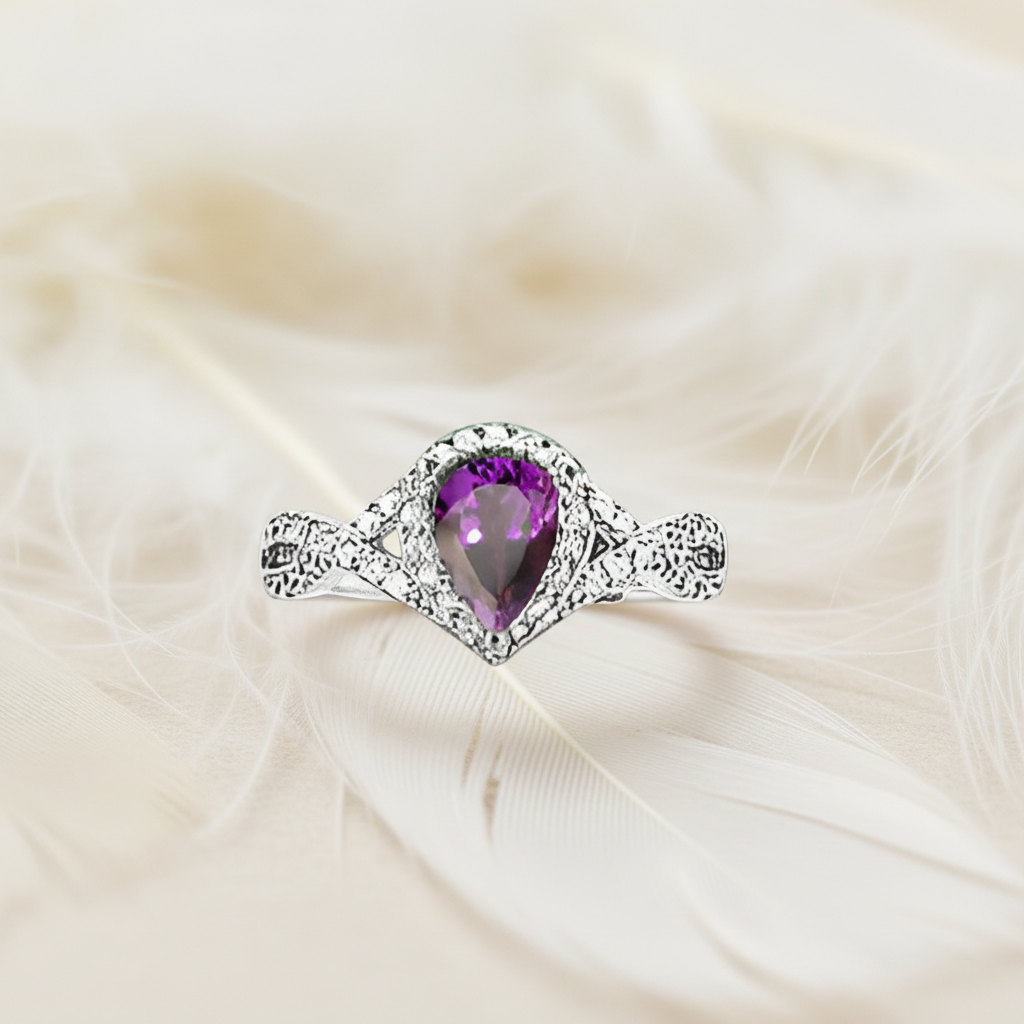 ashes teardrop halo crossover ring