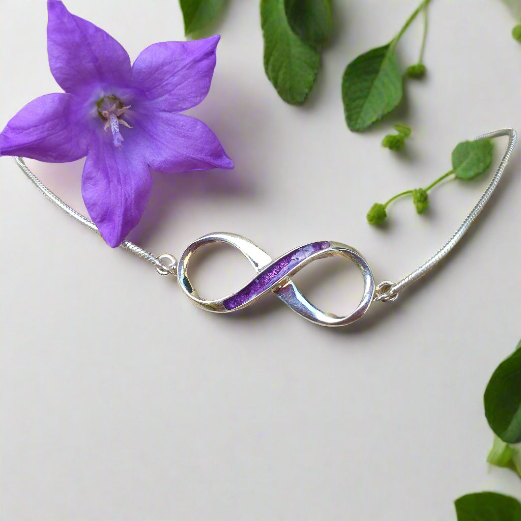 infinity ashes memorial bracelet 