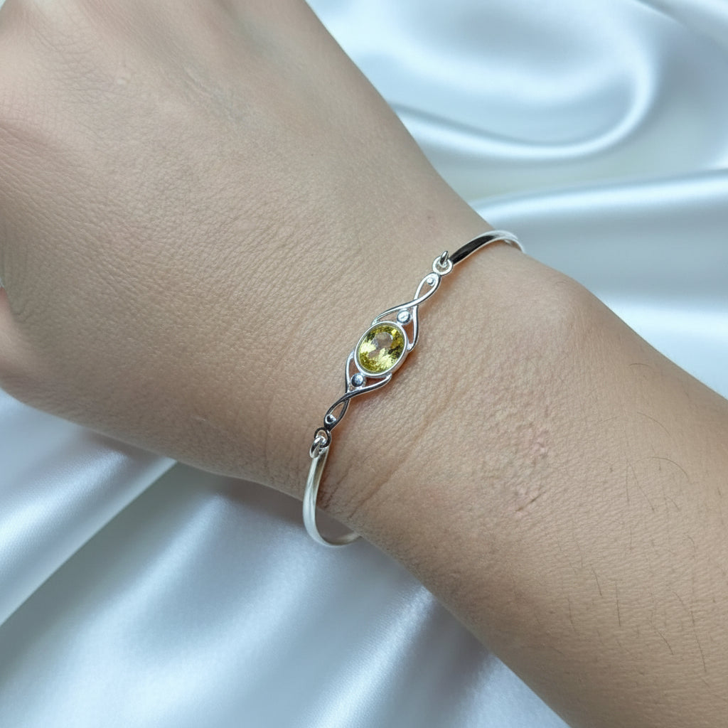 ashes bangle on model arm