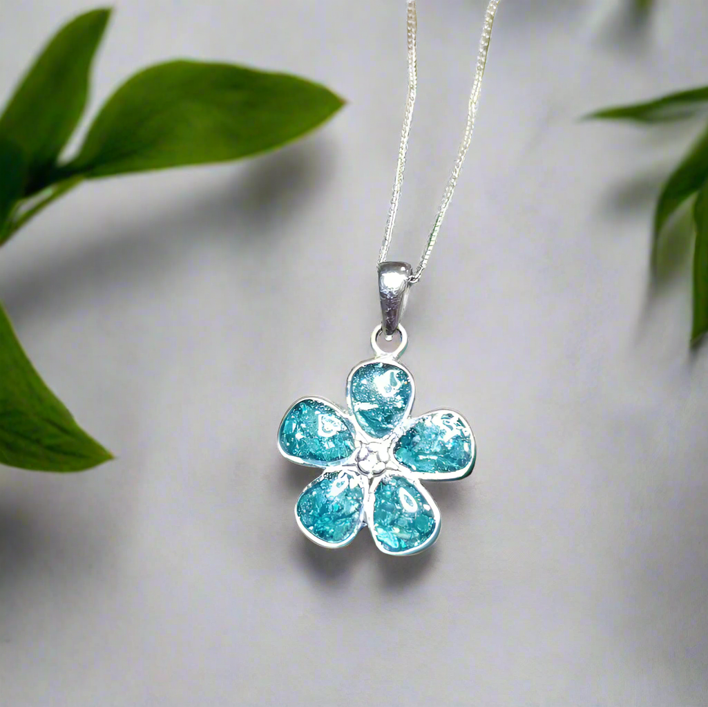 forget me not ashes necklace 