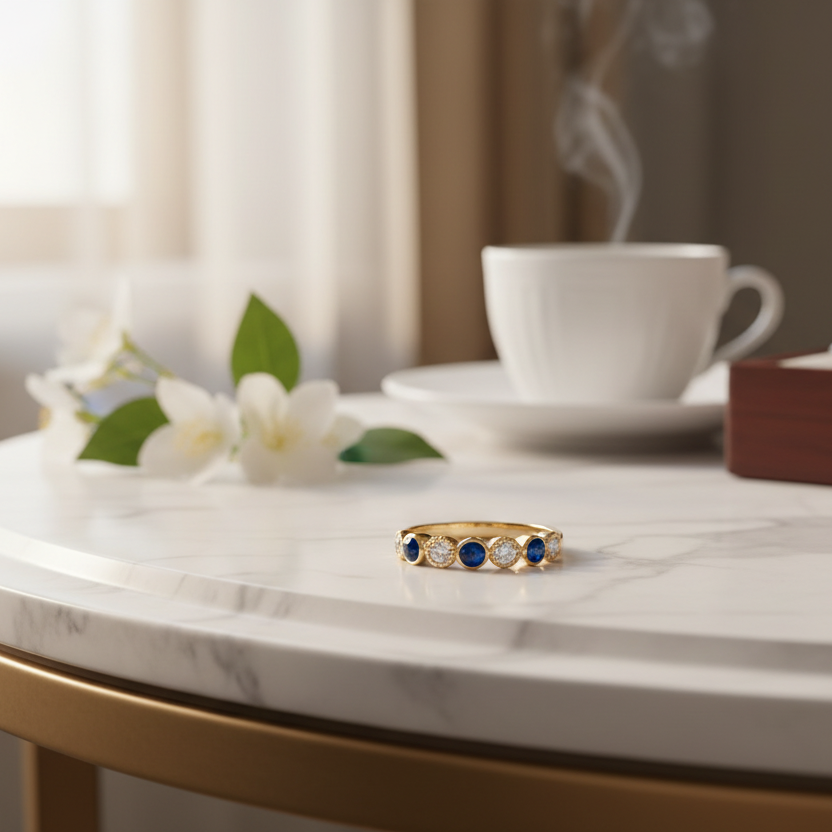 half eternity diamond ashes ring 