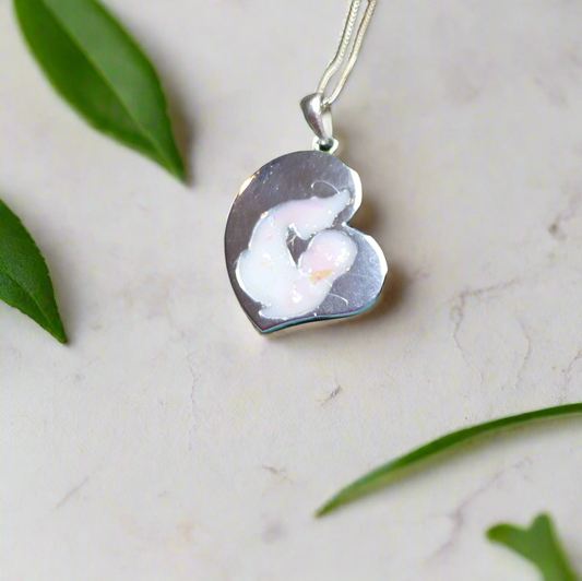 mother child ashes memorial necklace 