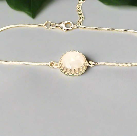 opal ashes memorial bracelet