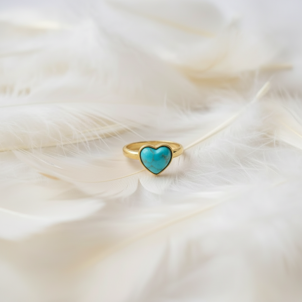 plain heart ashes memorial ring in 9ct gold