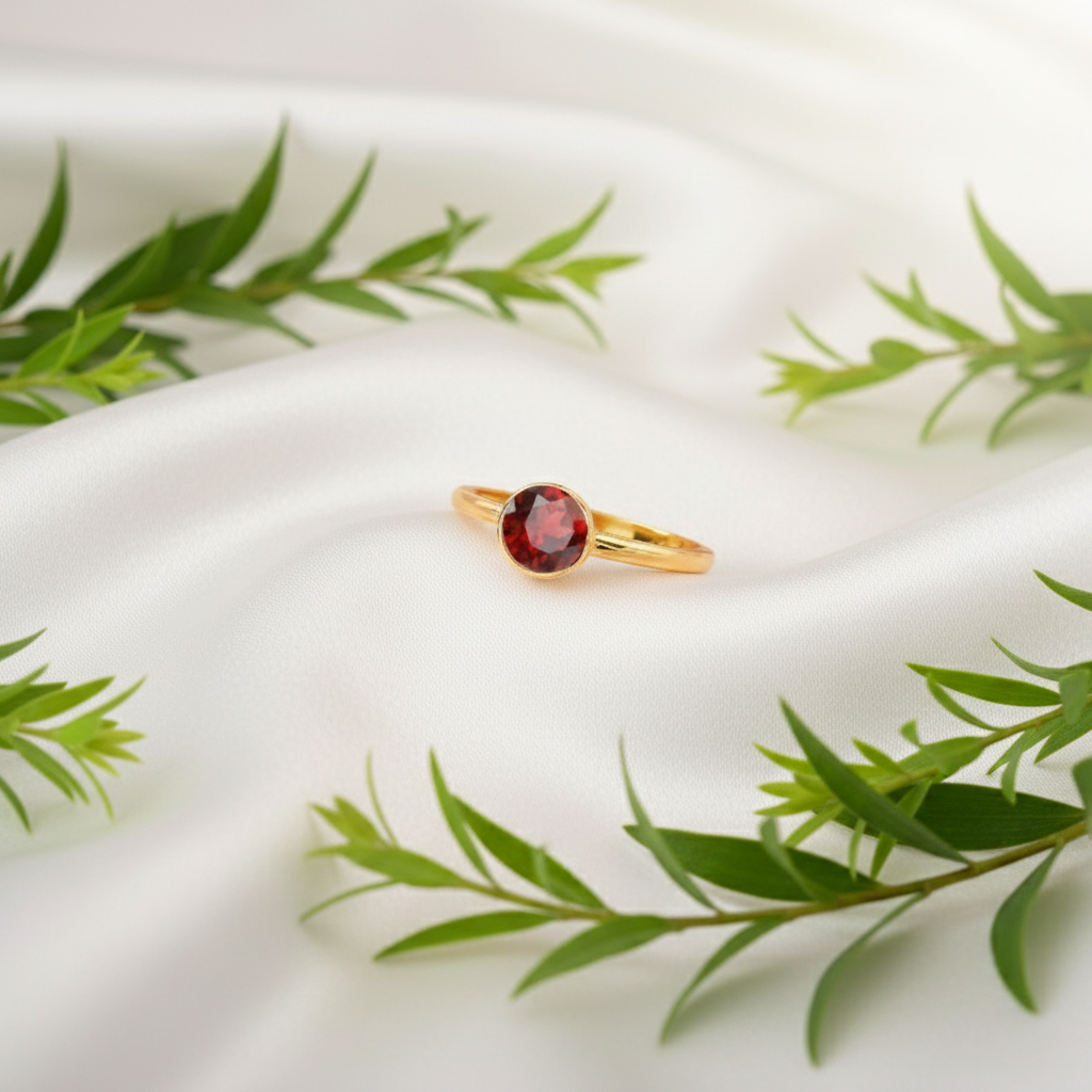 14ct gold ashes memorial ring solitaire stone